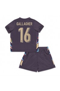 England Conor Gallagher #16 Babyklær Borte Fotballdrakt til barn EM 2024 Korte ermer (+ Korte bukser)